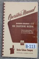 Barber Colman-Barber Colman Gear Sharpening No. 4-4 Operation Manual & Parts-3-4-4-No. 3-No. 4-4-01